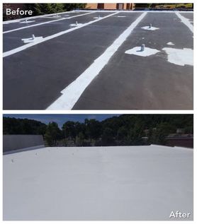 Silicone Roof Coating for Flat Roofs COOL  Roofing in Columbia, MD (5)