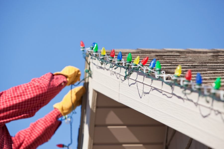 Christmas Light Hanging by Kelbie Home Improvement, Inc.