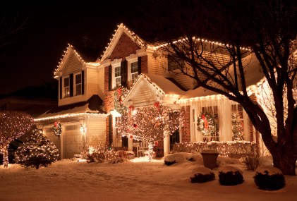 Christmas Lights Installed in Sparrows Point, Maryland by Kelbie Home Improvement, Inc.