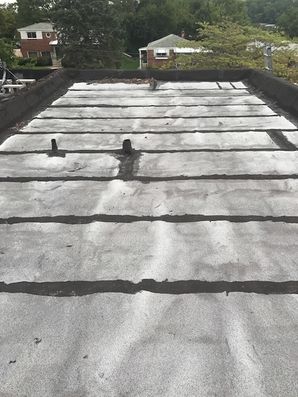 Before & After New Flat Roof in Baltimore, MD (1)